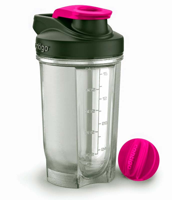 Фитнес-бутылка  Contigo Fitness Protein shakers Pink 590 ml 